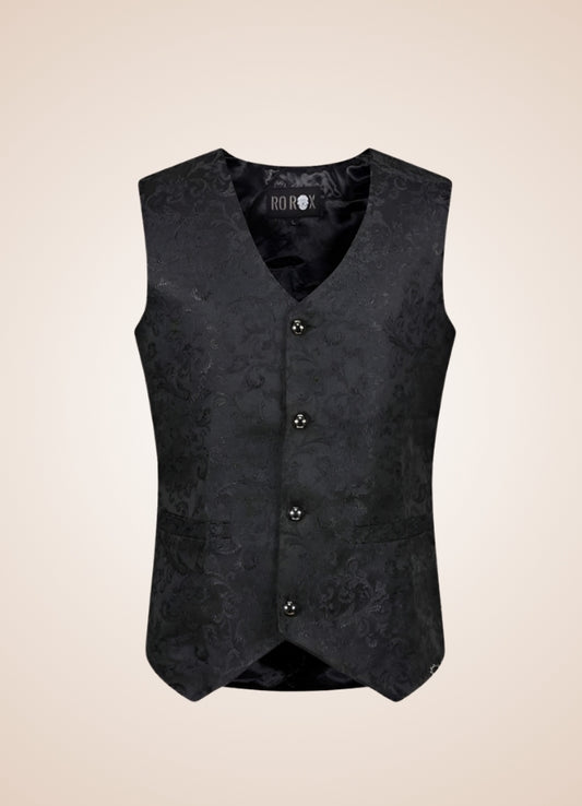 Black Renaissance Vest - Steampunk Australia