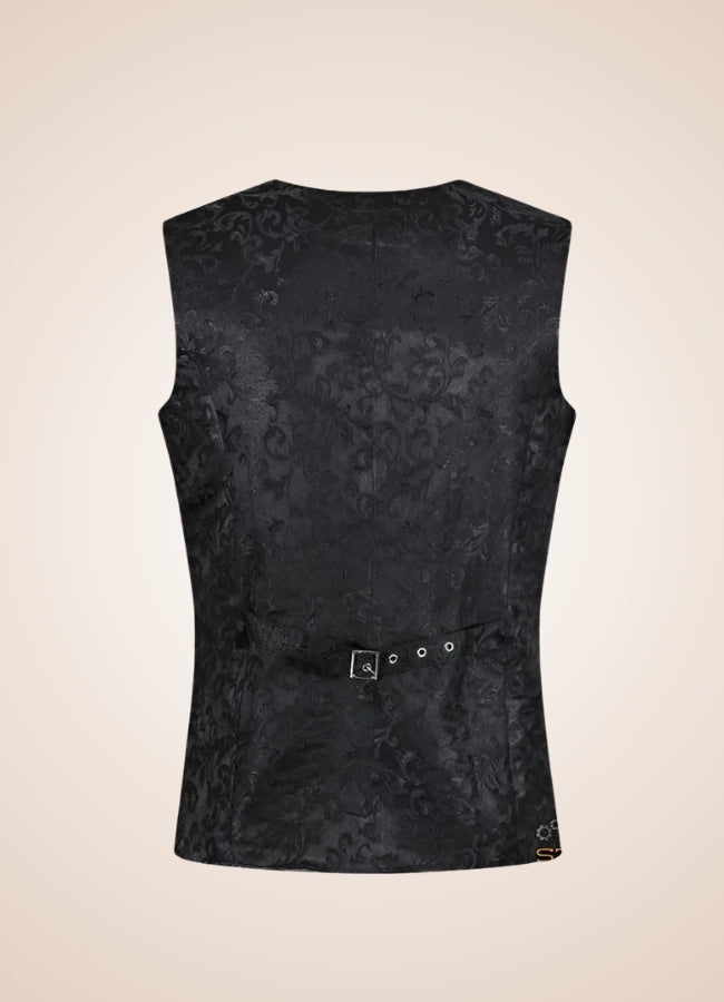 Black Renaissance Vest - Steampunk Australia