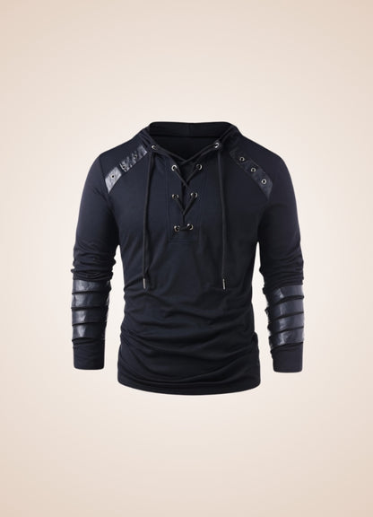 Black Steampunk Hooded Sweatshirt - Steampunk Australia
