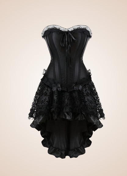 Black Steampunk Mini Dress - Steampunk Australia