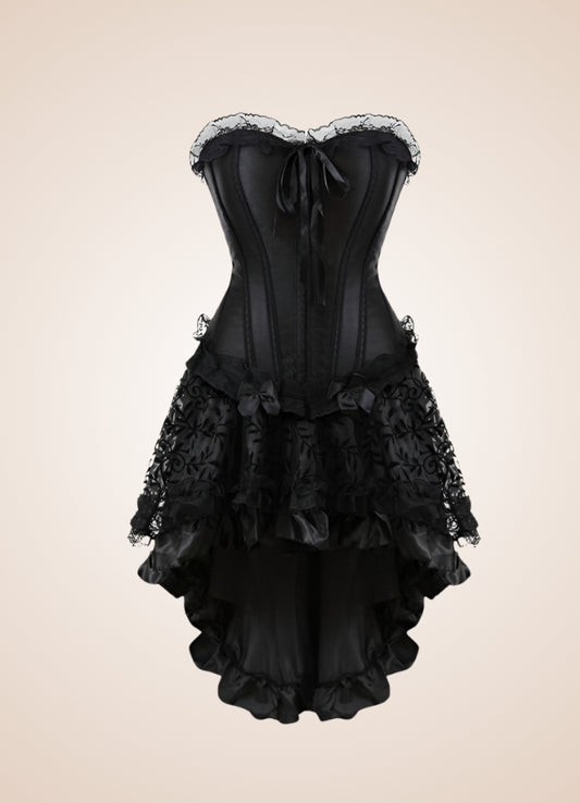 Black Steampunk Mini Dress - Steampunk Australia