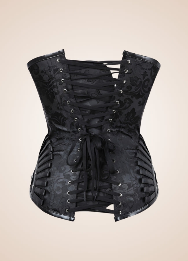 Black Steampunk Pirate Corset - Steampunk Australia