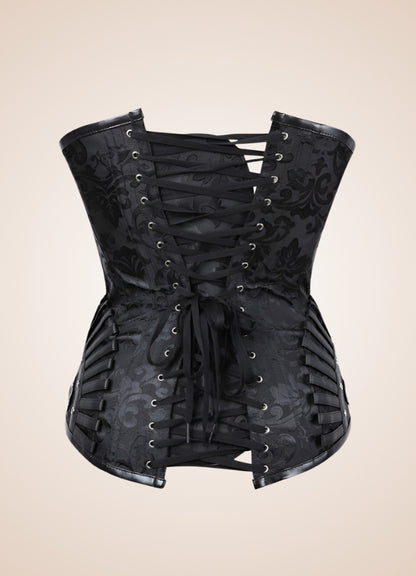 Black Steampunk Pirate Corset - Steampunk Australia