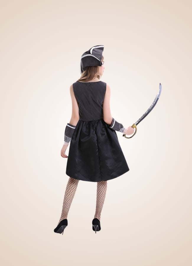Black Steampunk Pirate Dress - Steampunk Australia