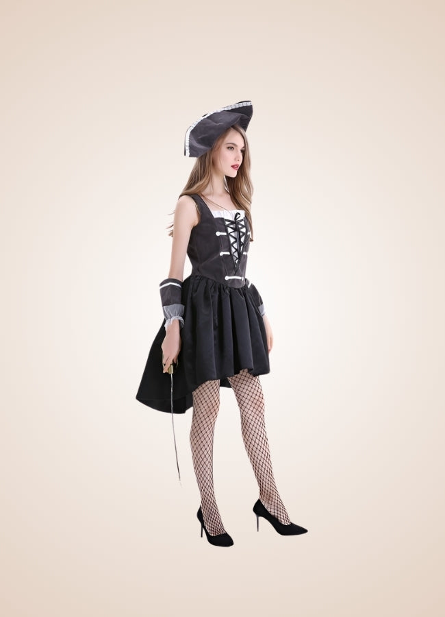 Black Steampunk Pirate Dress - Steampunk Australia