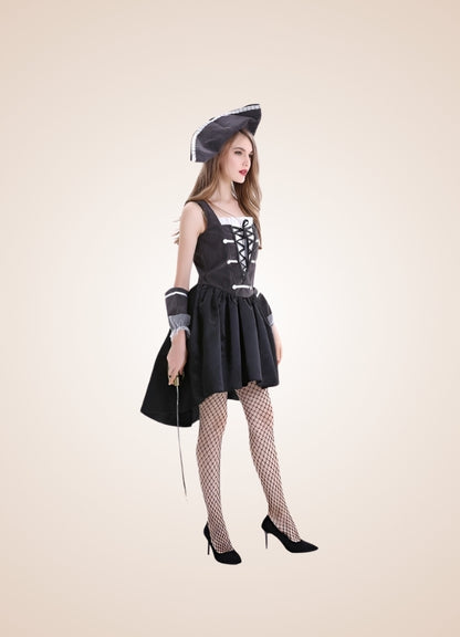 Black Steampunk Pirate Dress - Steampunk Australia