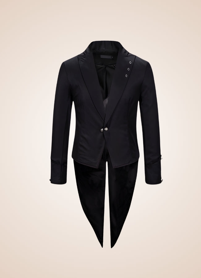 Black Steampunk Tailcoat - Steampunk Australia