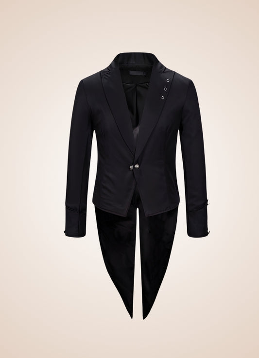 Black Steampunk Tailcoat - Steampunk Australia