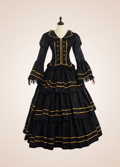 Black Steampunk Victorian Dress - Steampunk Australia