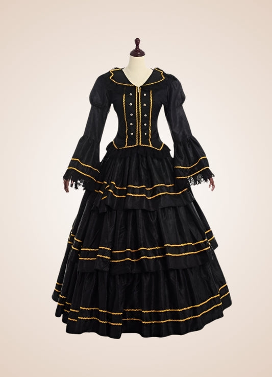 Black Steampunk Victorian Dress - Steampunk Australia
