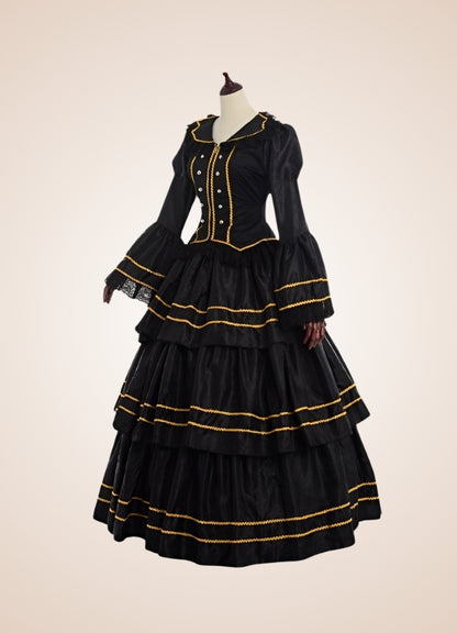 Black Steampunk Victorian Dress - Steampunk Australia