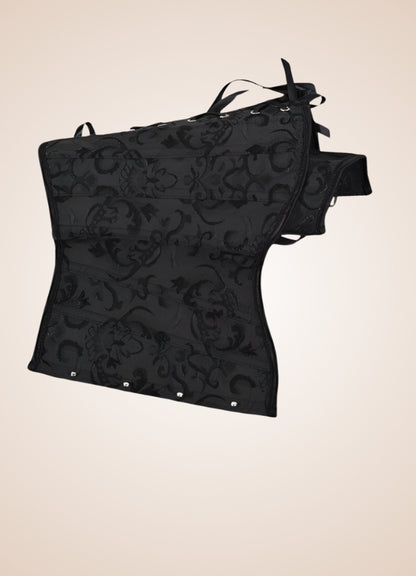 Black Underbust Steampunk Corset - Steampunk Australia