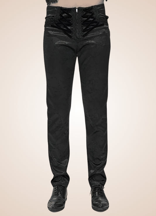 Black Victorian Gothic Pants - Steampunk Australia