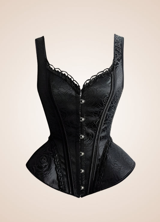 Black Victorian Steampunk Corset - Steampunk Australia