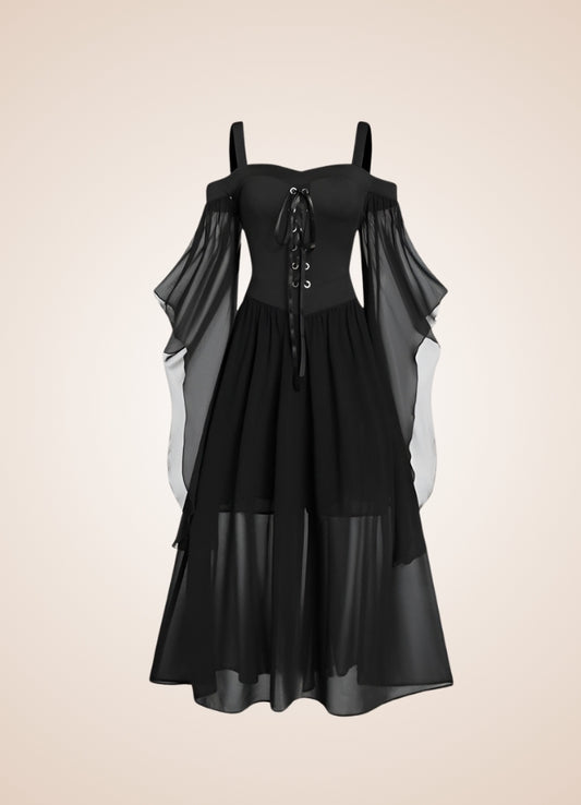 Black Victorian Steampunk Dress - Steampunk Australia