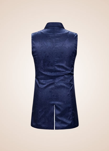 Blue Button Steampunk Vest - Steampunk Australia