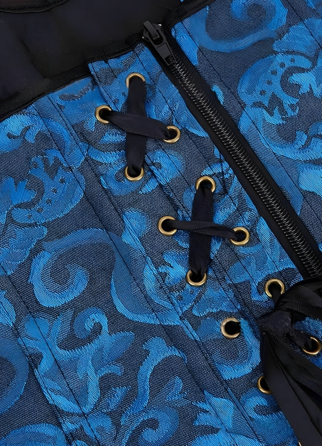 Blue Pirate Steampunk Corset - Steampunk Australia