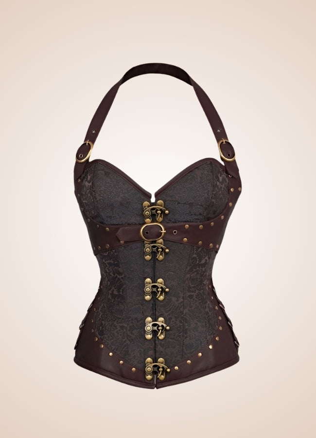 Brown Steampunk Pirate Corset - Steampunk Australia