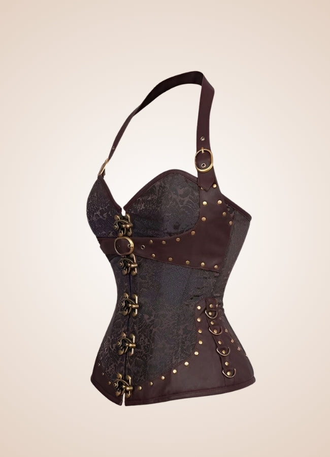 Brown Steampunk Pirate Corset - Steampunk Australia
