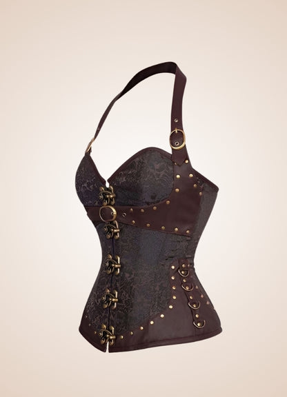 Brown Steampunk Pirate Corset - Steampunk Australia