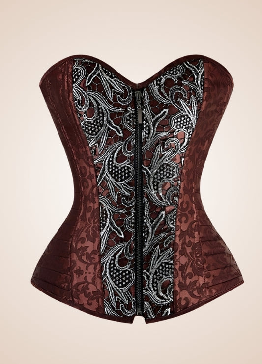 Brown Vintage Steampunk Bustier - Steampunk Australia