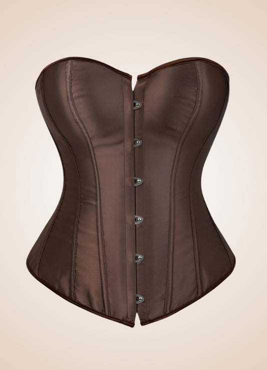 Classic Brown Steampunk Corset - Steampunk Australia