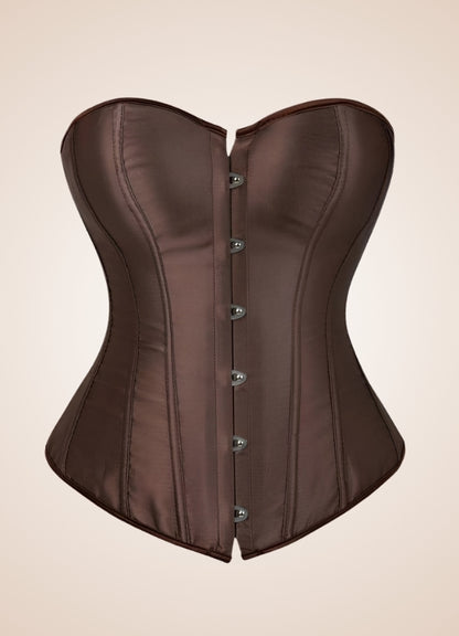 Classic Brown Steampunk Corset - Steampunk Australia