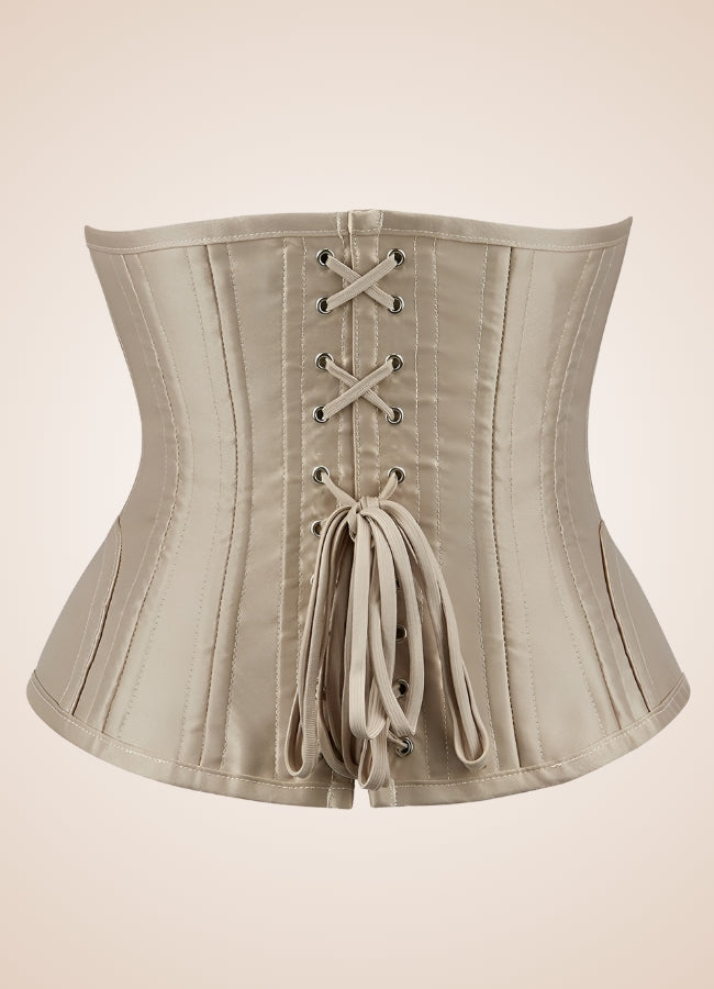 Cream Steampunk Corset - Steampunk Australia