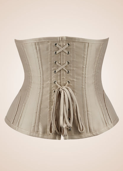 Cream Steampunk Corset - Steampunk Australia