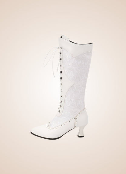 Cross-strap Women's Steampunk Boots - Steampunk Australia