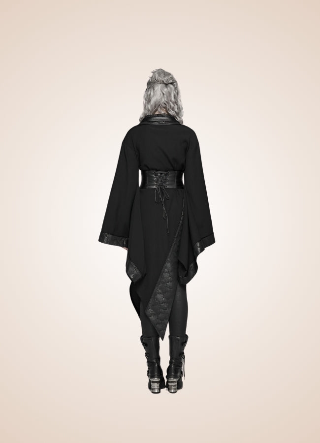 Dark Goth Punk Long Dress - Steampunk Australia