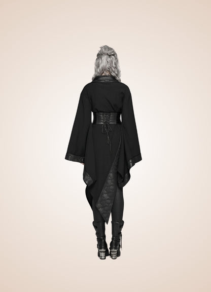 Dark Goth Punk Long Dress - Steampunk Australia