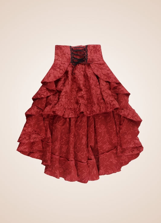 Double Layer Pleated Steampunk Skirt - Steampunk Australia