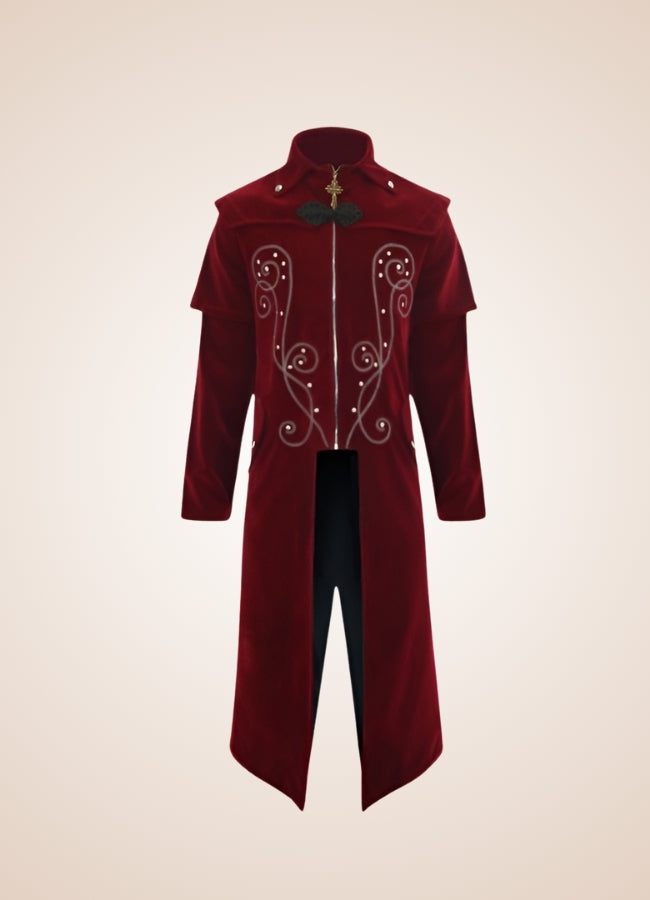 Embroidered Steampunk Frock Coat - Steampunk Australia