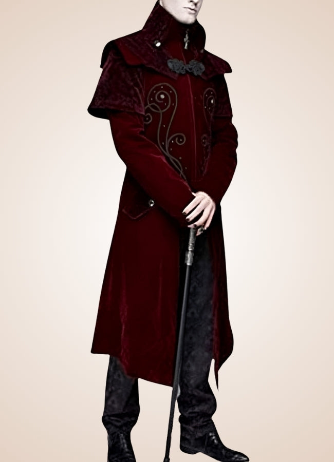Embroidered Steampunk Frock Coat - Steampunk Australia