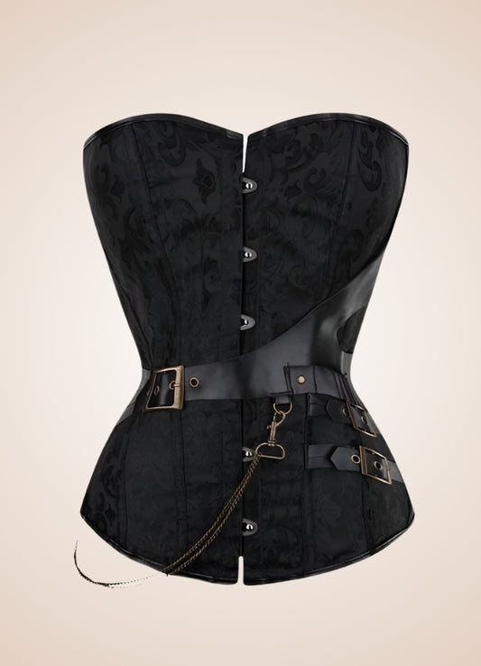 Flower Pattern Pirate Corset - Steampunk Australia