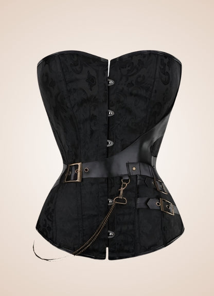 Flower Pattern Pirate Corset - Steampunk Australia