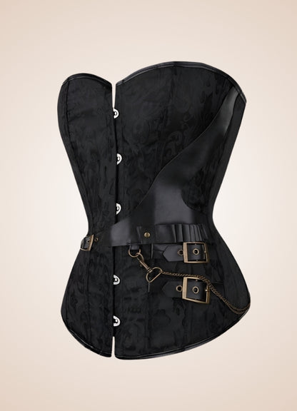 Flower Pattern Pirate Corset - Steampunk Australia