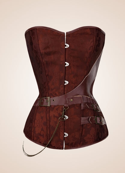Flower Pattern Pirate Corset - Steampunk Australia