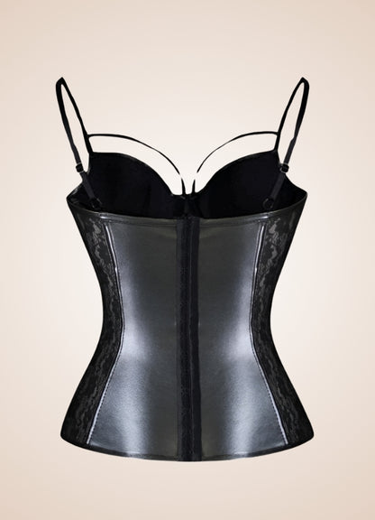 Flower Pattern Steampunk Bustier - Steampunk Australia