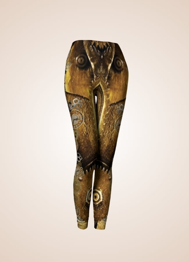 Gold Steampunk Gear Legging - Steampunk Australia