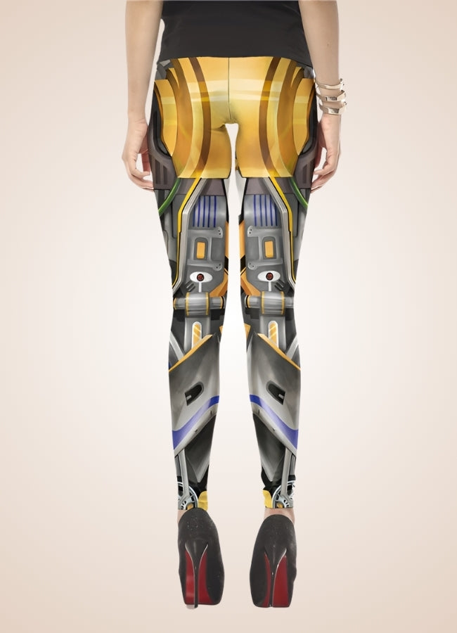 Gold Steampunk Robot Legging - Steampunk Australia