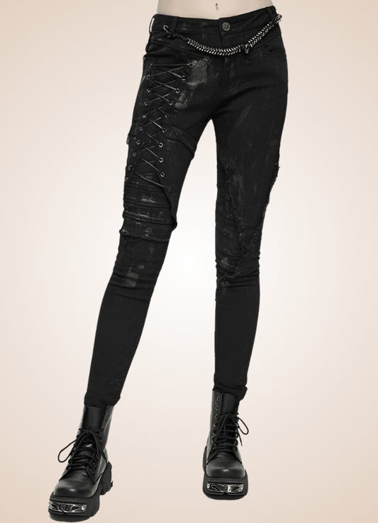 Goth Lolita Skinny Pants - Steampunk Australia