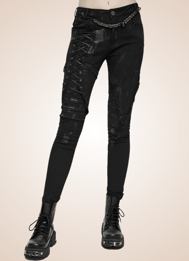 Goth Lolita Skinny Pants - Steampunk Australia