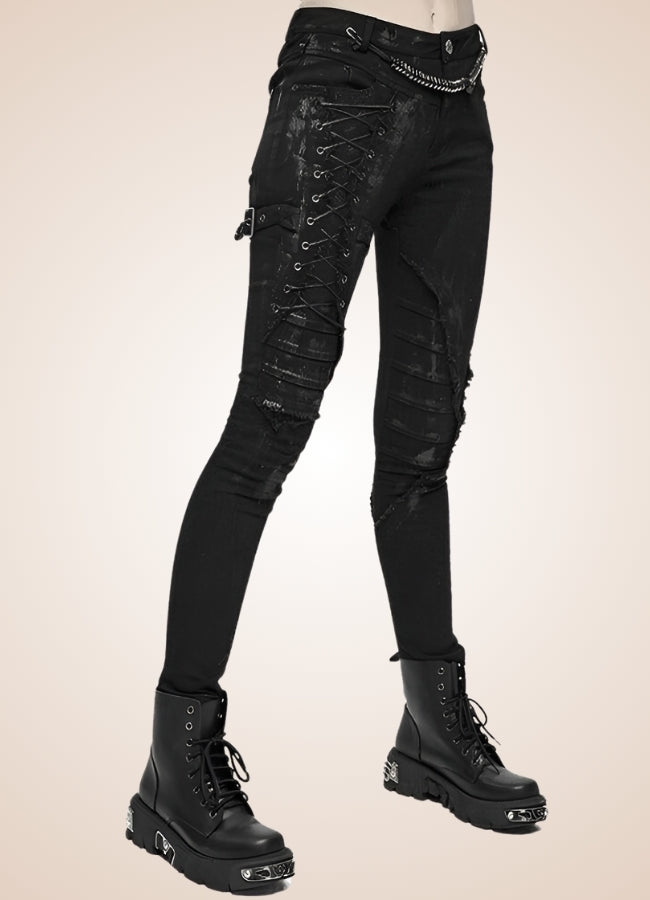 Goth Lolita Skinny Pants - Steampunk Australia