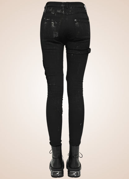 Goth Lolita Skinny Pants - Steampunk Australia