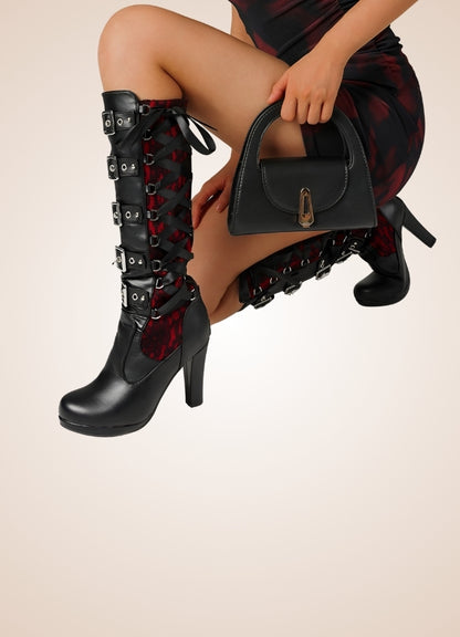 Gothic Belt Buckle Boots - Steampunk Australia