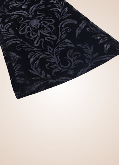 Gothic High Waist Jacquard Pants - Steampunk Australia