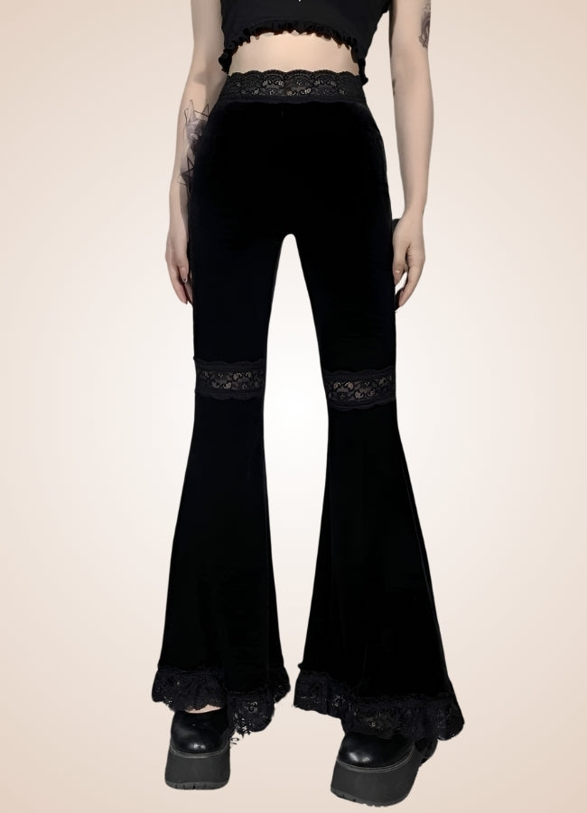 Gothic High Waist Pants - Steampunk Australia