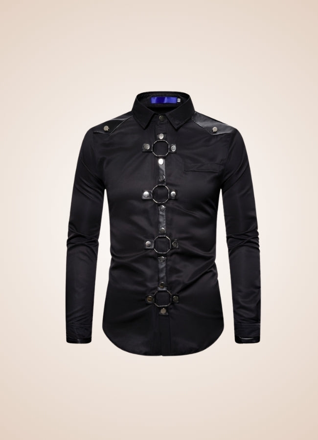 Gothic Men's Casual Shirt - Steampunk Australia